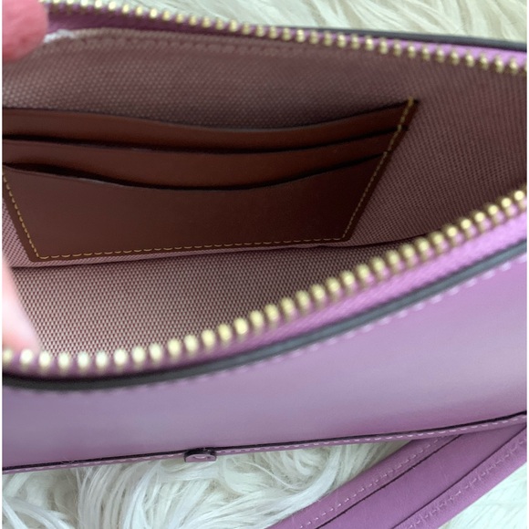 Coach Swinger 20 Shoulder Bag Glove Tanned Leather Violet Orchid - Picture 10 of 15